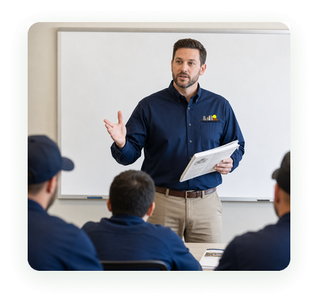City Wide Pest Control instructor leading a continuing education class for licensed applicators